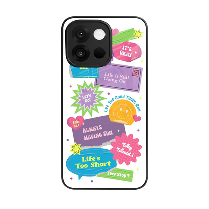 Lesss Go back phone cover | glass case for oneplus 13s