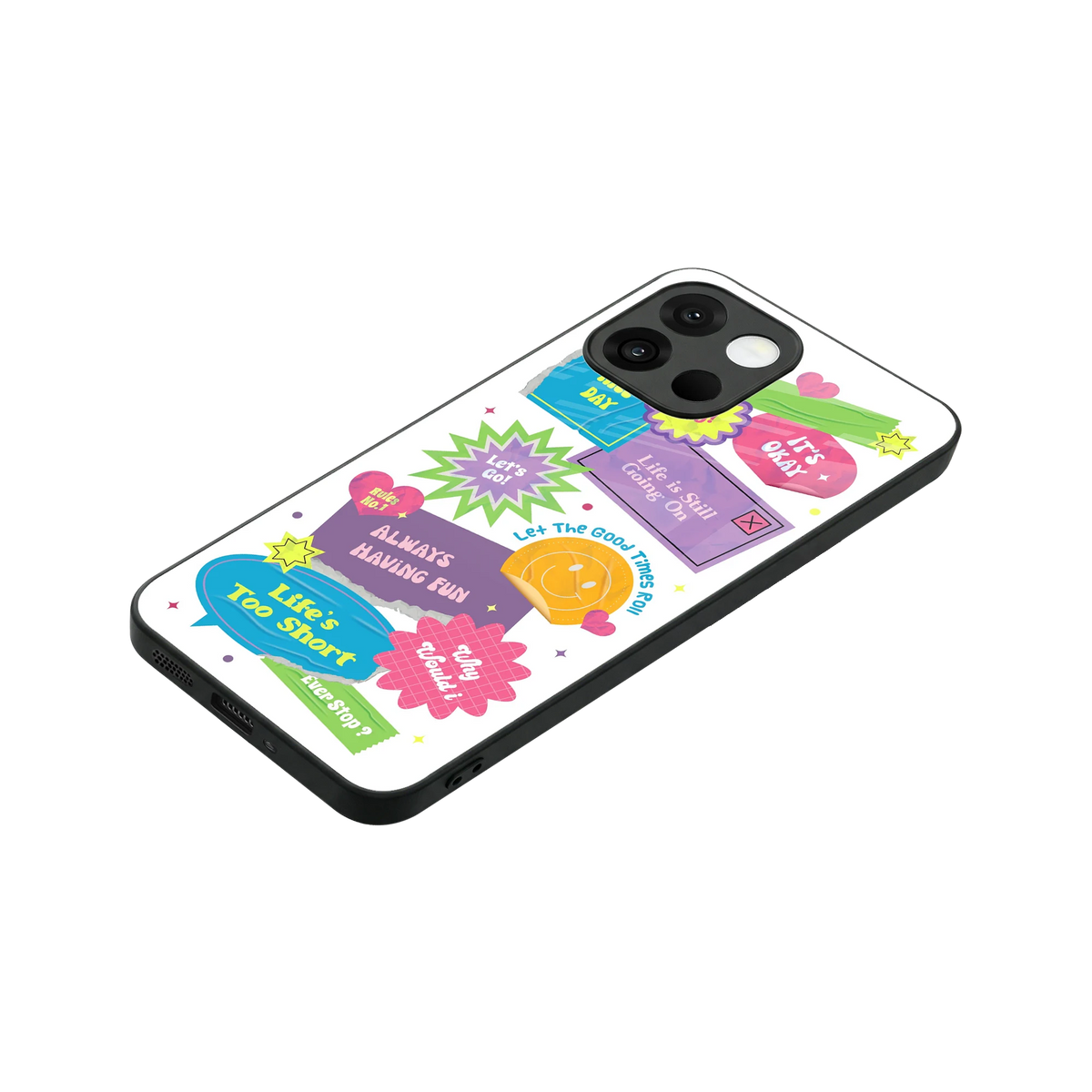 Lesss Go stylish phone case for oneplus 13s | glossy glass and slim fit