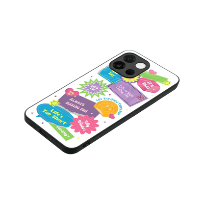Lesss Go stylish phone case for oneplus 13s | glossy glass and slim fit