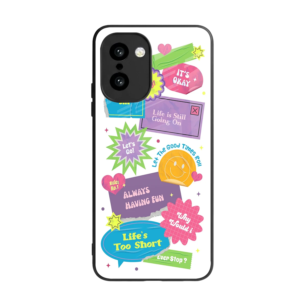 Lesss Go back phone cover | glass case for oneplus 15r