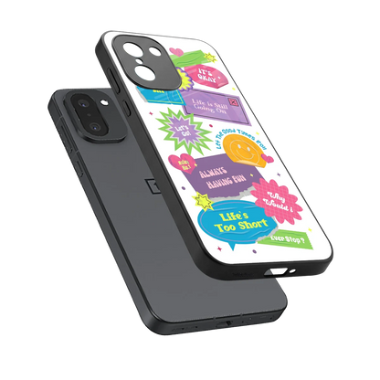 Lesss Go sleek oneplus 15r cover with tempered glass back and TPU edges