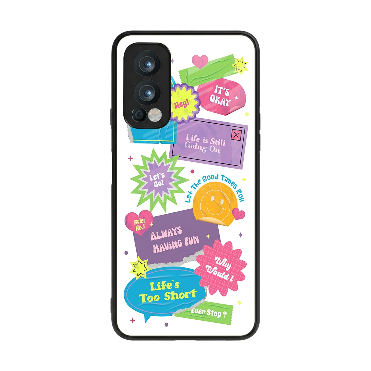 Lesss Go back phone cover | glass case for oneplus nord 2