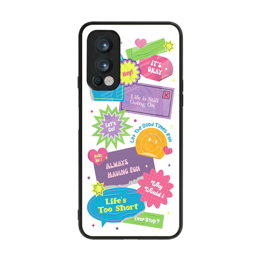 Lesss Go back phone cover | glass case for oneplus nord 2