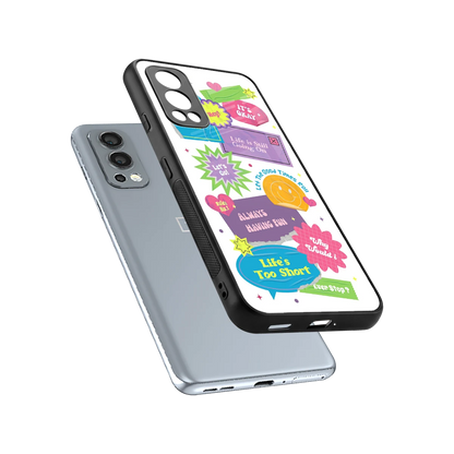 Lesss Go sleek oneplus nord 2 cover with tempered glass back and TPU edges
