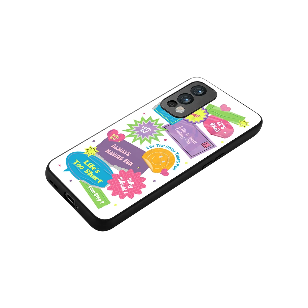 Lesss Go stylish phone case for oneplus nord 2 | glossy glass and slim fit