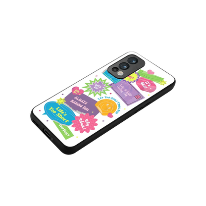Lesss Go stylish phone case for oneplus nord 2 | glossy glass and slim fit