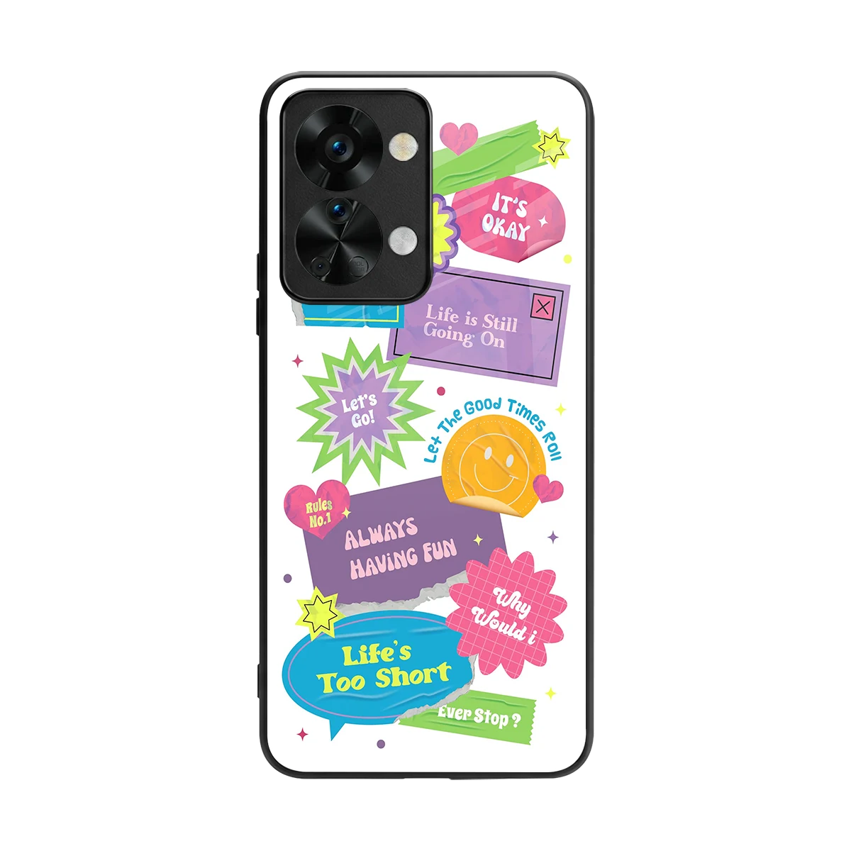 Lesss Go back phone cover | glass case for oneplus nord 2t