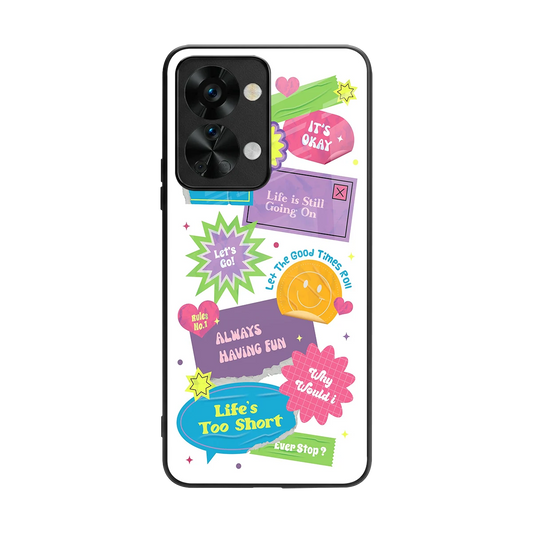 Lesss Go back phone cover | glass case for oneplus nord 2t