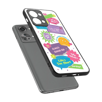 Lesss Go sleek oneplus nord 2t cover with tempered glass back and TPU edges