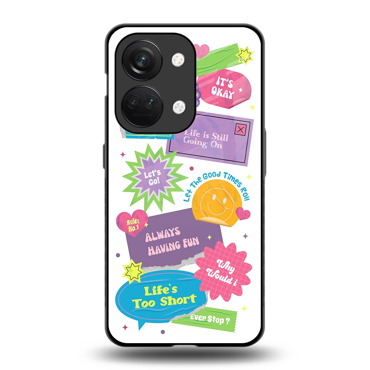 Lesss Go back phone cover | glass case for oneplus nord 3