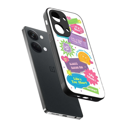 Lesss Go sleek oneplus nord 3 cover with tempered glass back and TPU edges