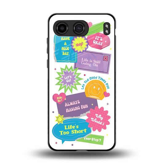 Lesss Go back phone cover | glass case for oneplus nord 4