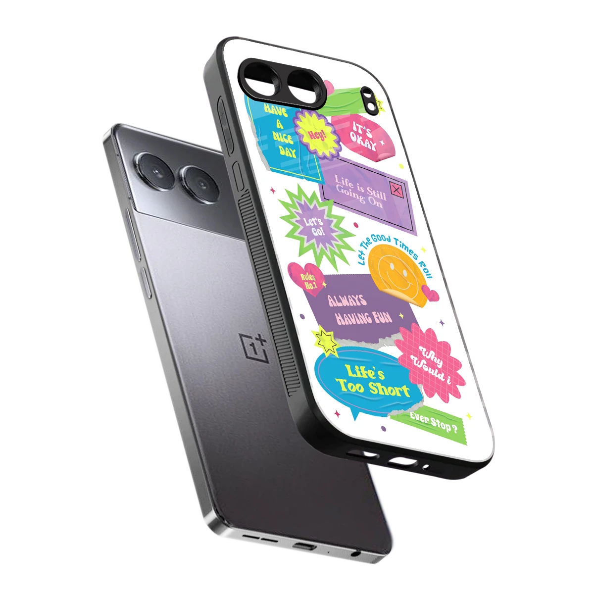 Lesss Go sleek oneplus nord 4 cover with tempered glass back and TPU edges