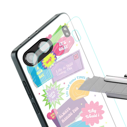 Lesss Go stylish phone case for oneplus nord 4 | glossy glass and slim fit