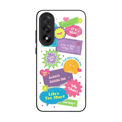 Lesss Go back phone cover | glass case for oneplus nord 5
