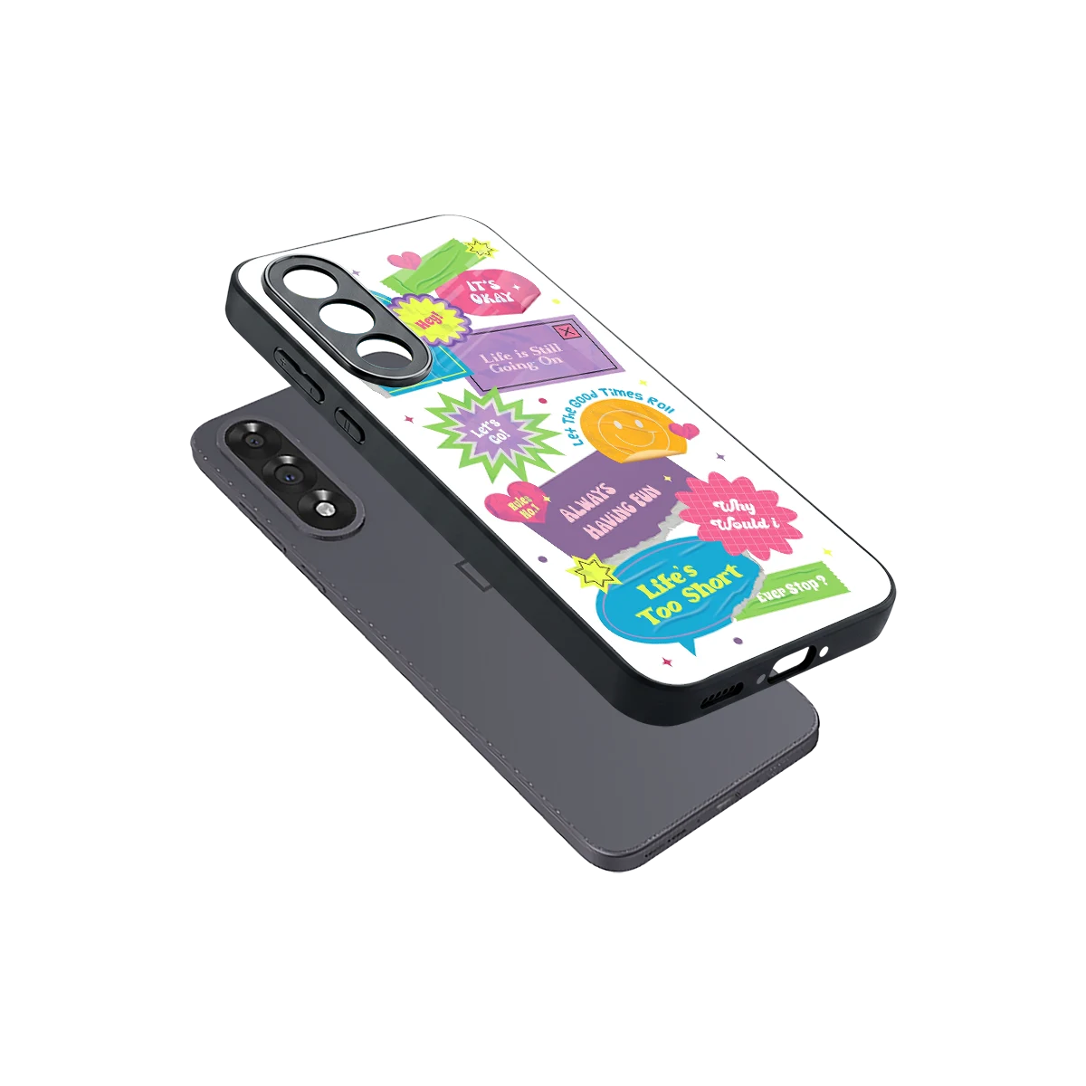 Lesss Go sleek oneplus nord 5 cover with tempered glass back and TPU edges