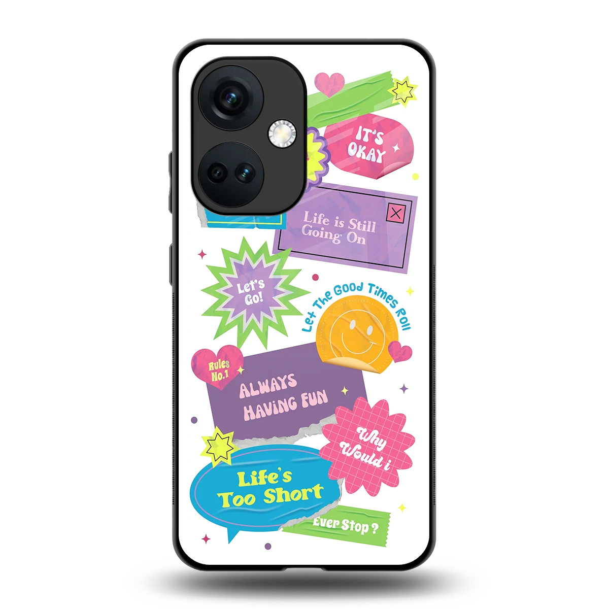 Lesss Go back phone cover | glass case for oneplus nord ce 3