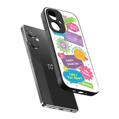 Lesss Go sleek oneplus nord ce 3 cover with tempered glass back and TPU edges