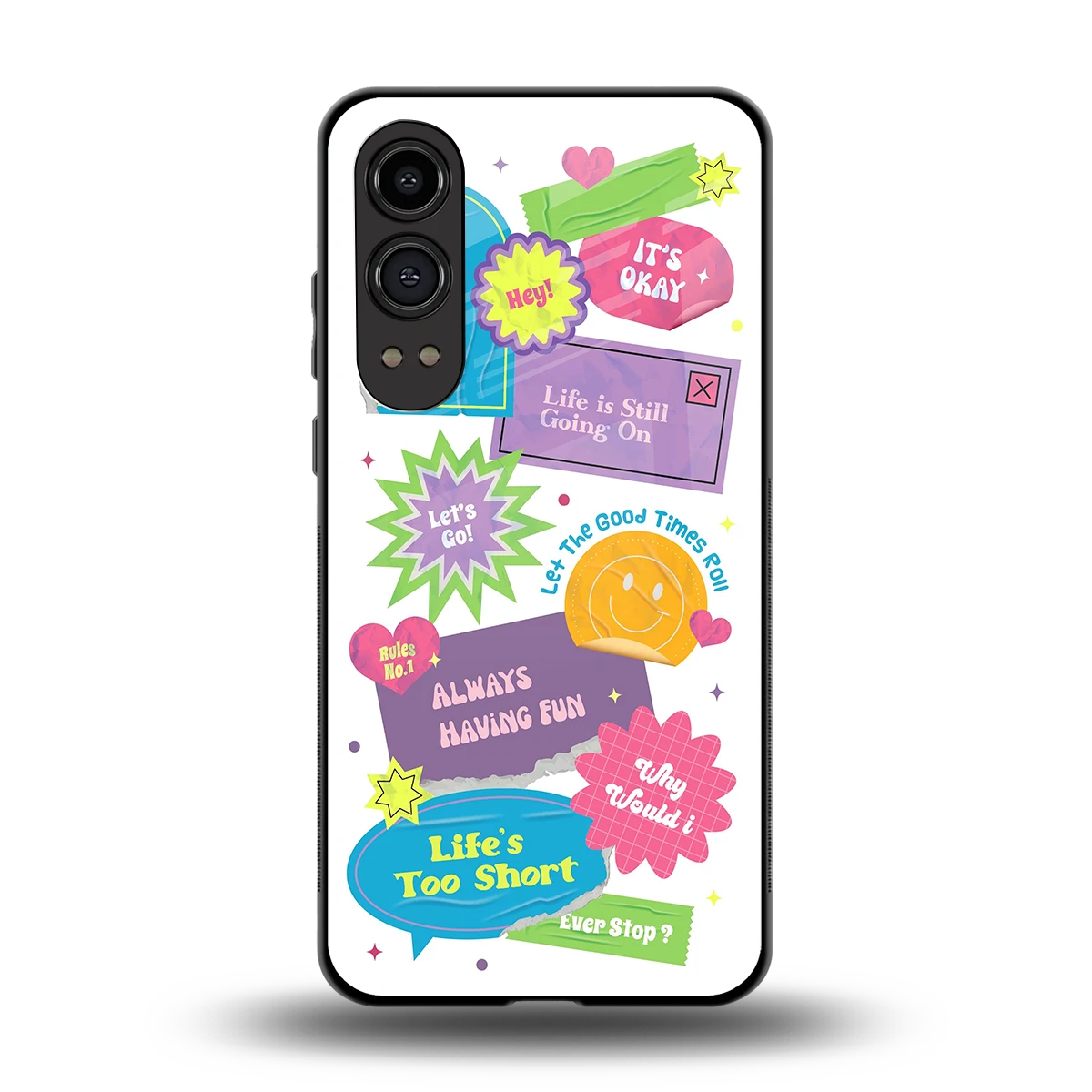 Lesss Go back phone cover | glass case for oneplus nord ce 4 lite
