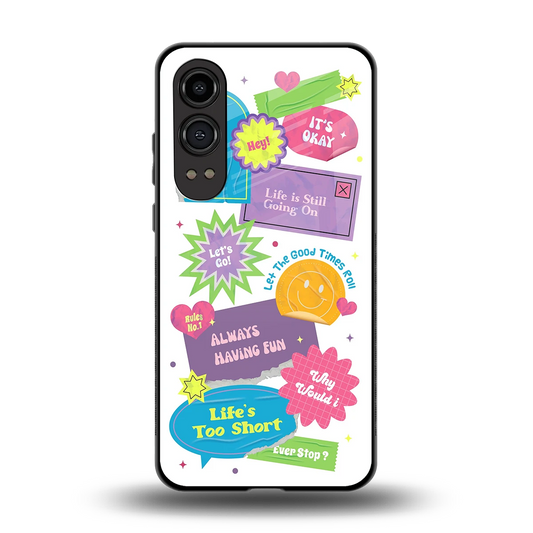 Lesss Go back phone cover | glass case for oneplus nord ce 4 lite