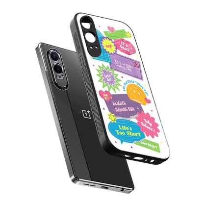 Lesss Go sleek oneplus nord ce 4 lite cover with tempered glass back and TPU edges