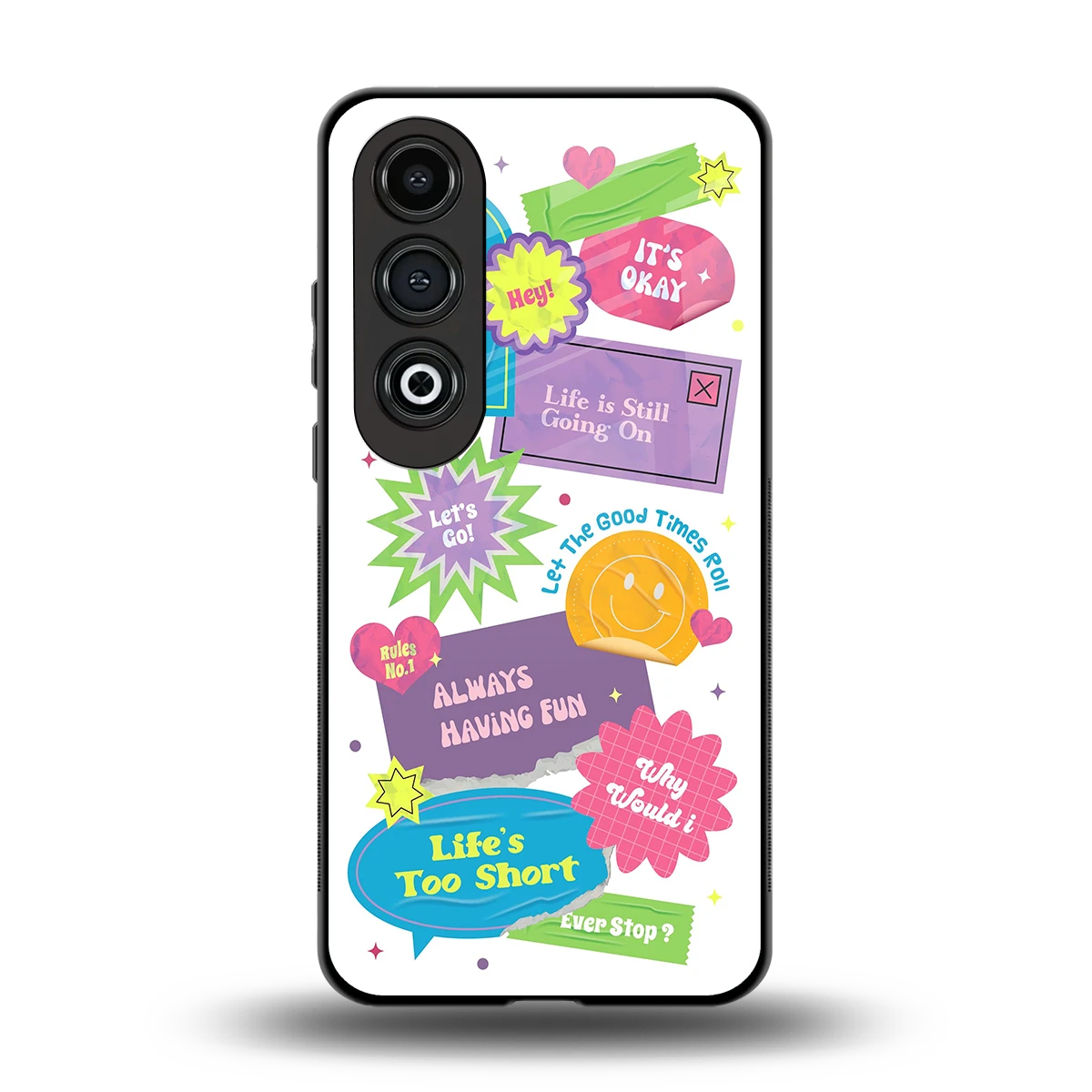 Lesss Go back phone cover | glass case for oneplus nord ce 4