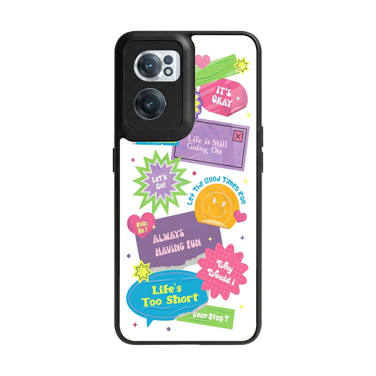 Lesss Go back phone cover | glass case for oneplus nord ce 2