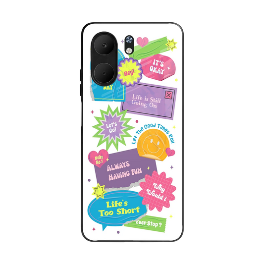 Lesss Go back phone cover | glass case for oppo a5x 5g