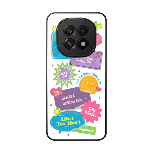Lesss Go back phone cover | glass case for oppo f29 5g