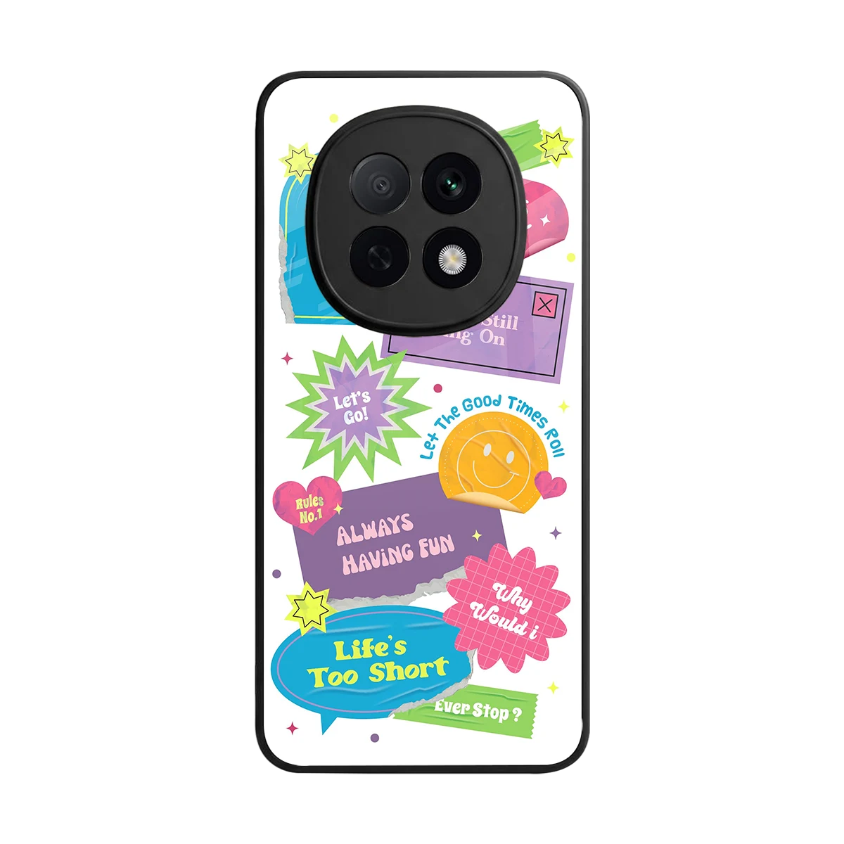 Lesss Go back phone cover | glass case for oppo f29 pro 5g
