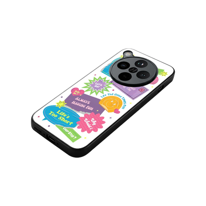 Lesss Go stylish phone case for oppo find x8 | glossy glass and slim fit