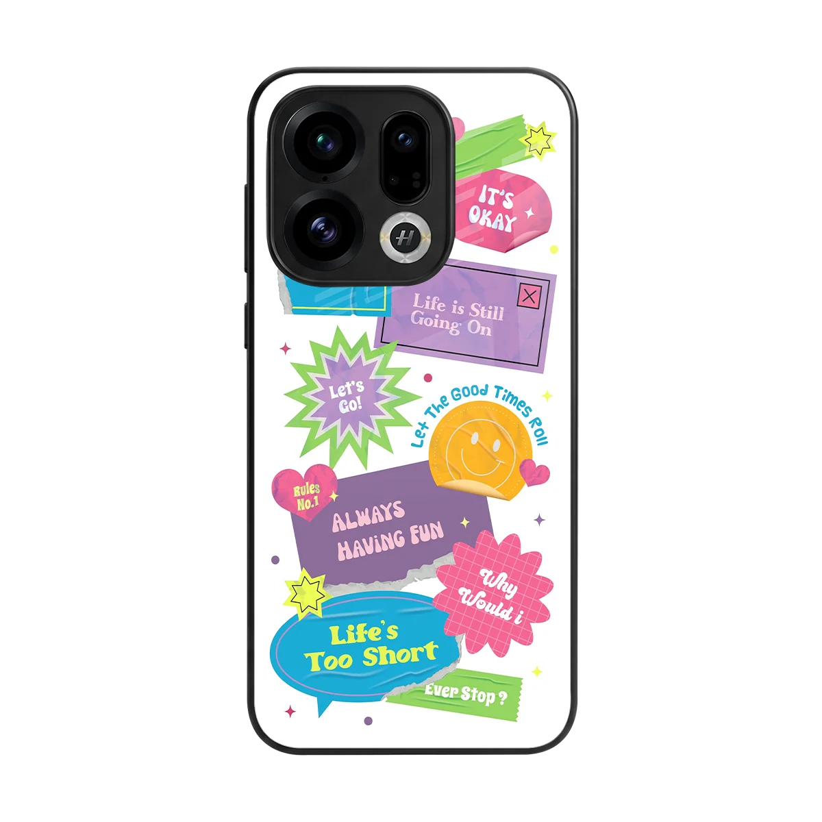 Lesss Go back phone cover | glass case for oppo find x9