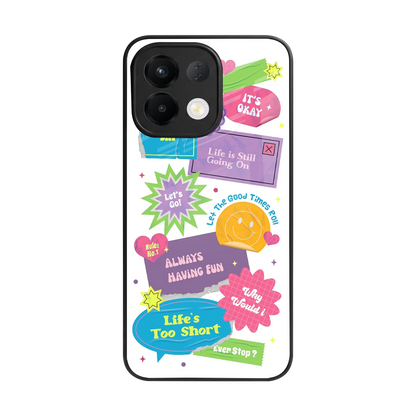 Lesss Go back phone cover | glass case for oppo k13 5g