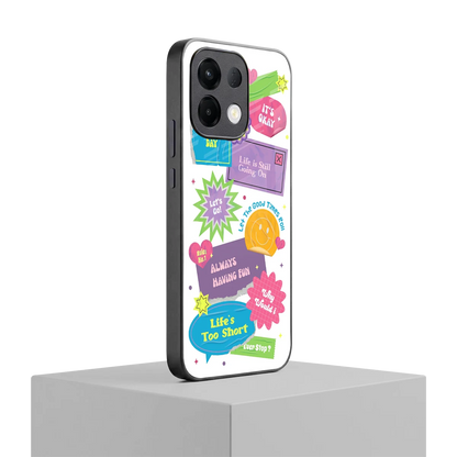 Lesss Go oppo k13 5g mobile cover | shockproof glass phone case