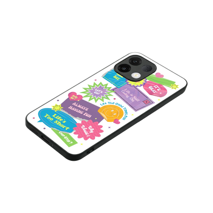 Lesss Go stylish phone case for oppo k13 5g | glossy glass and slim fit