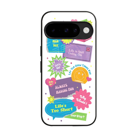 Lesss Go back phone cover | glass case for google pixel 10