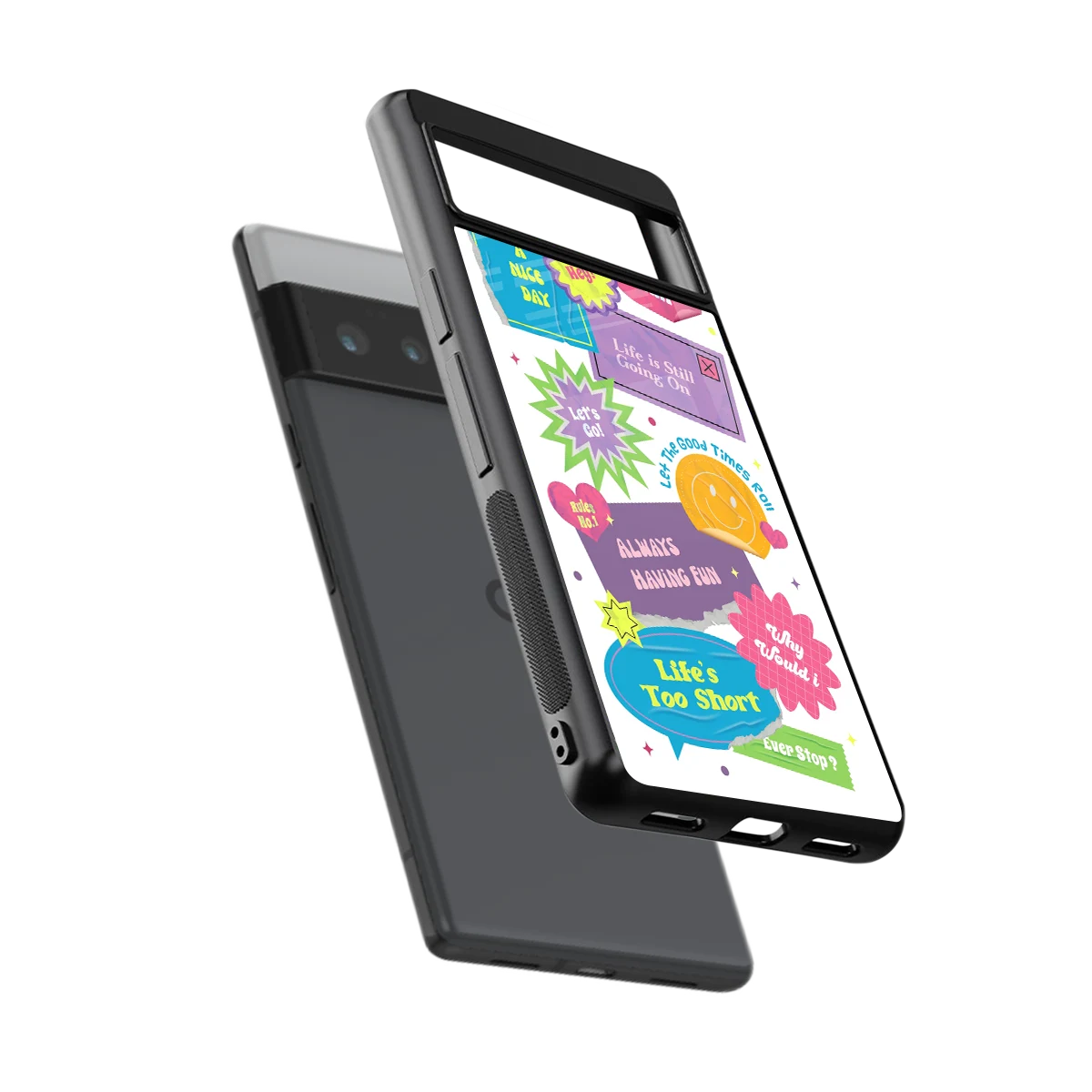 Lesss Go sleek google pixel 6 pro cover with tempered glass back and TPU edges