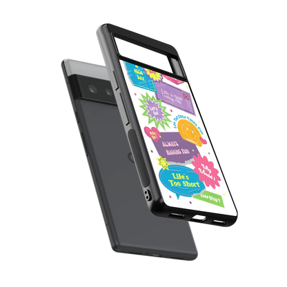 Lesss Go sleek google pixel 6 pro cover with tempered glass back and TPU edges