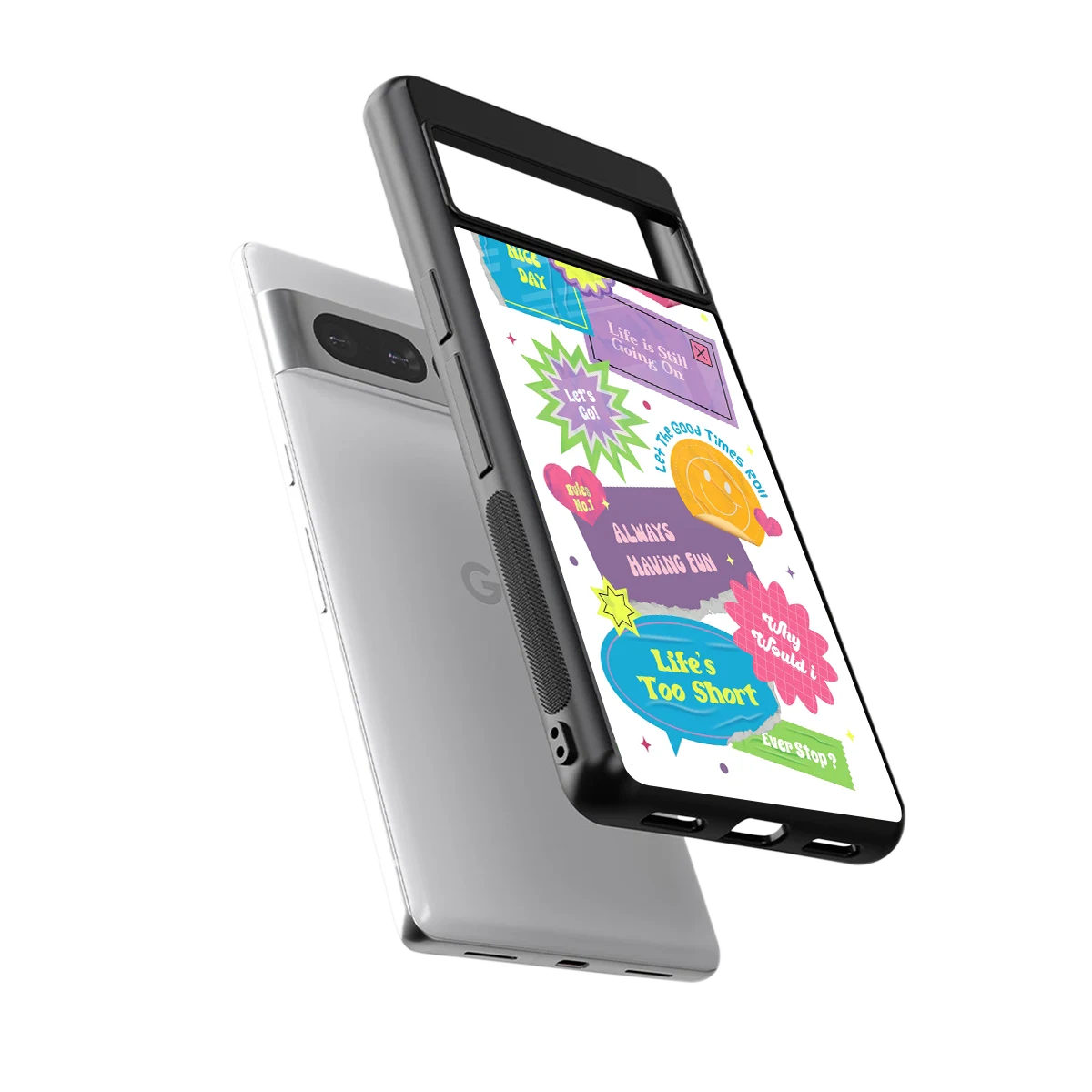 Lesss Go sleek google pixel 7 pro cover with tempered glass back and TPU edges