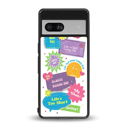 Lesss Go back phone cover | glass case for google pixel 7