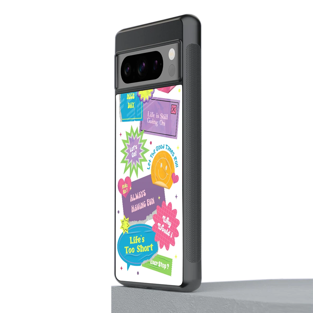 Lesss Go stylish phone case for google pixel 8 pro | glossy glass and slim fit