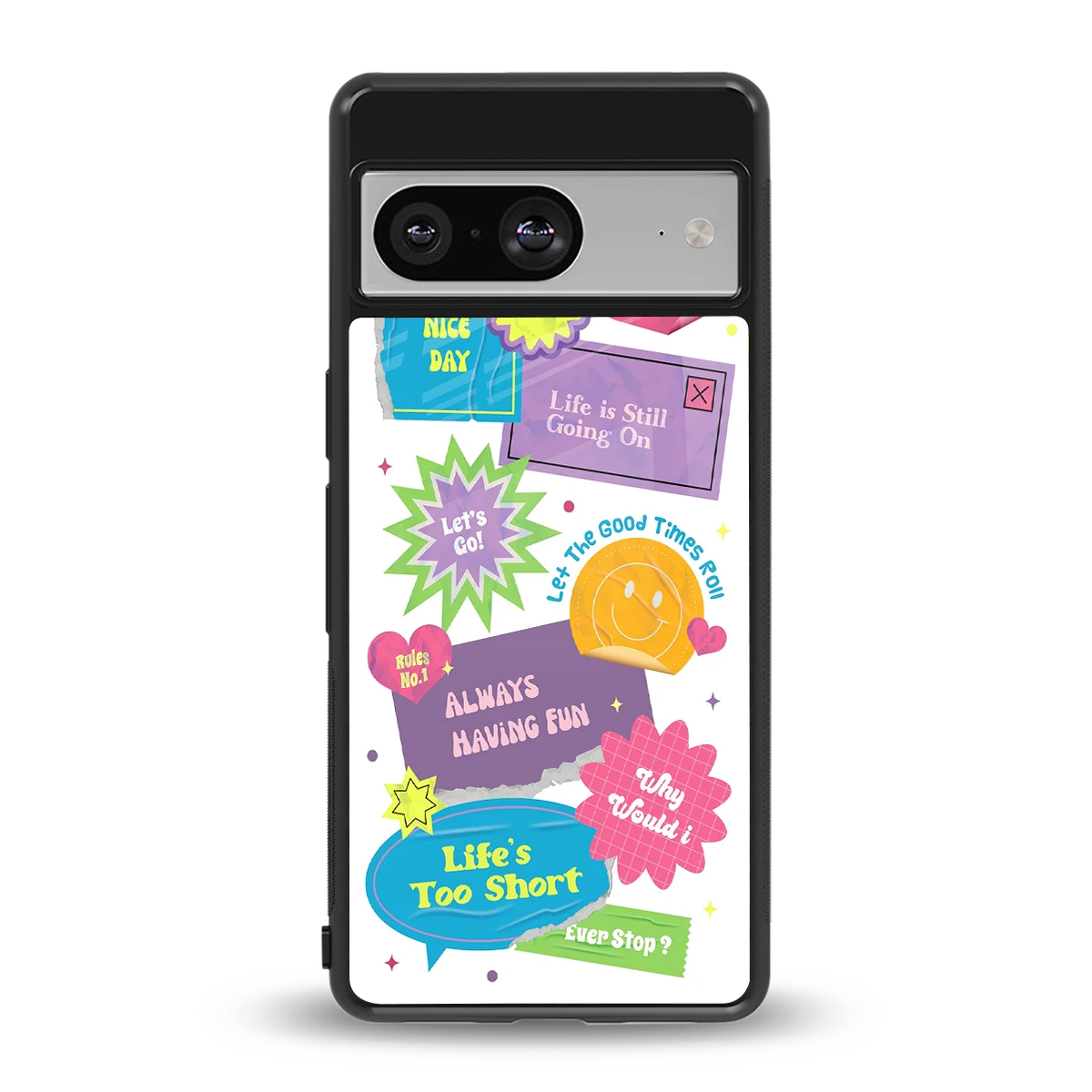 Lesss Go back phone cover | glass case for google pixel 8