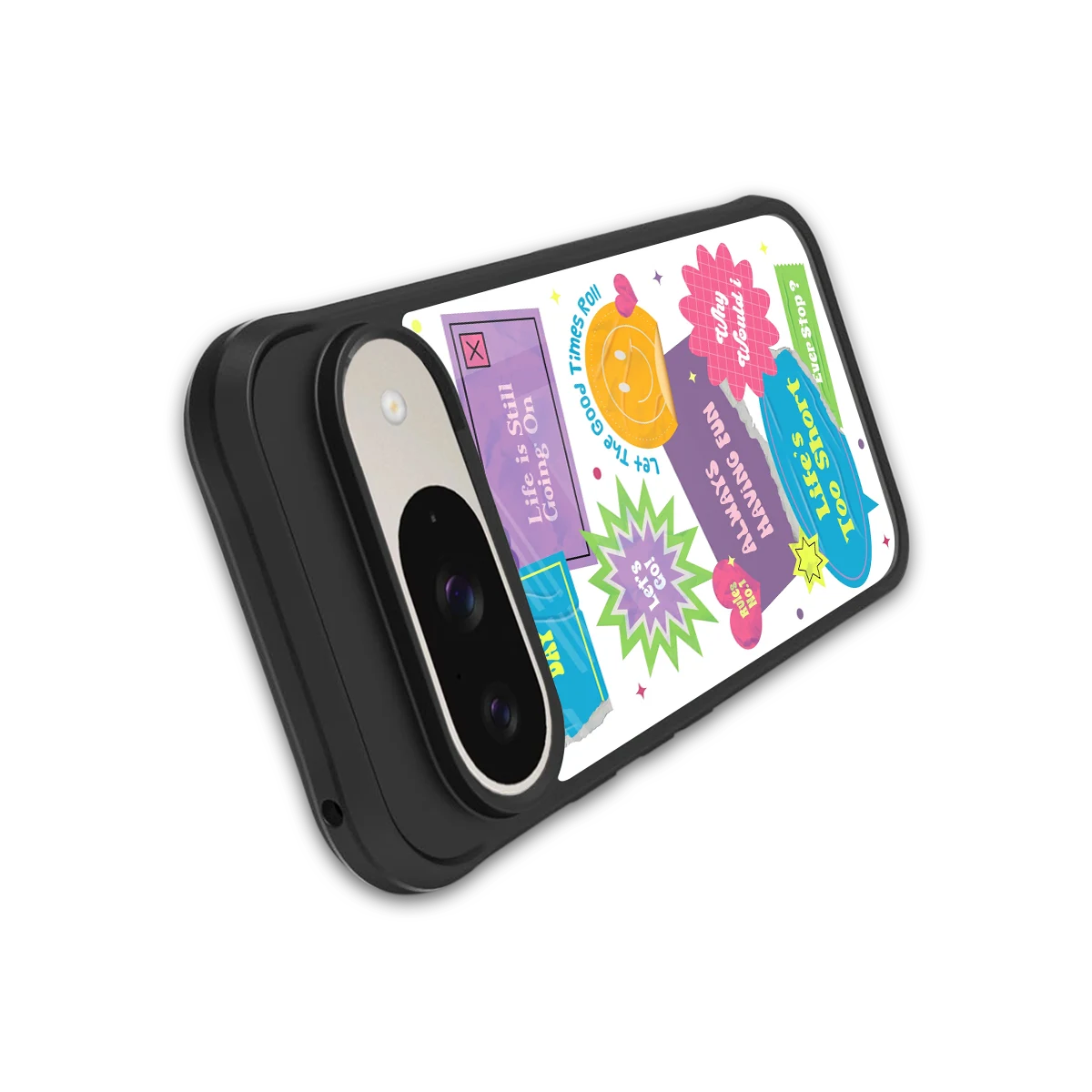 Lesss Go stylish phone case for google pixel 9 | glossy glass and slim fit