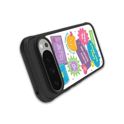 Lesss Go stylish phone case for google pixel 9 pro xl | glossy glass and slim fit