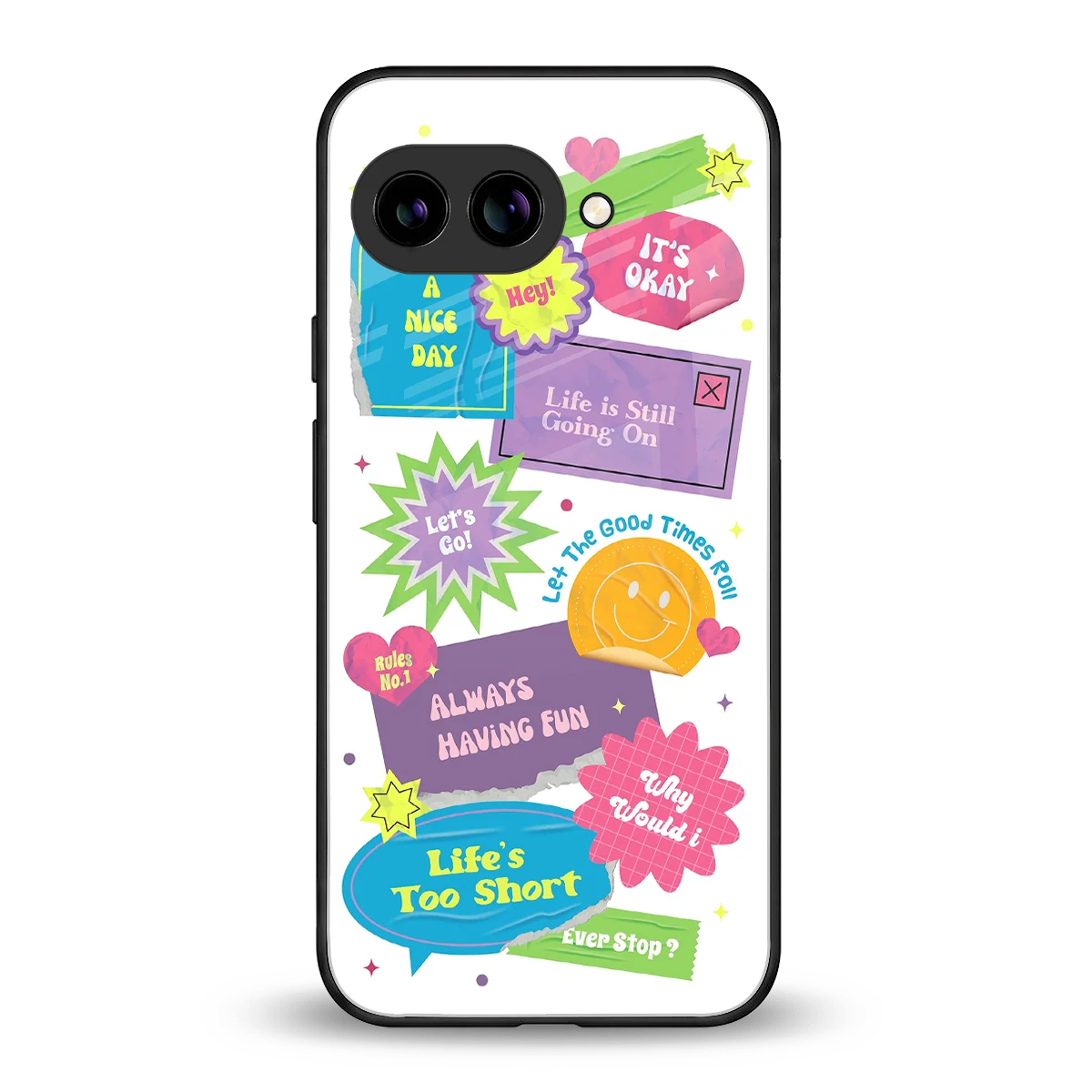 Lesss Go back phone cover | glass case for google pixel 10a