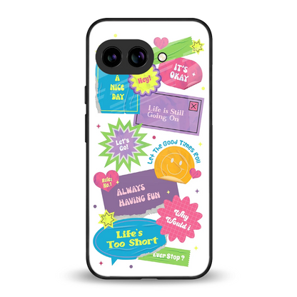 Lesss Go back phone cover | glass case for google pixel 10a