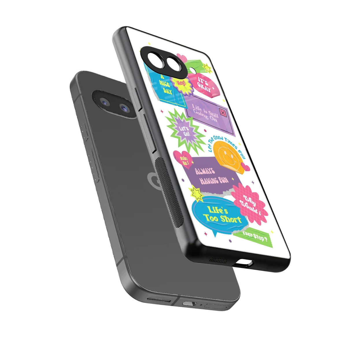 Lesss Go sleek google pixel 10a cover with tempered glass back and TPU edges