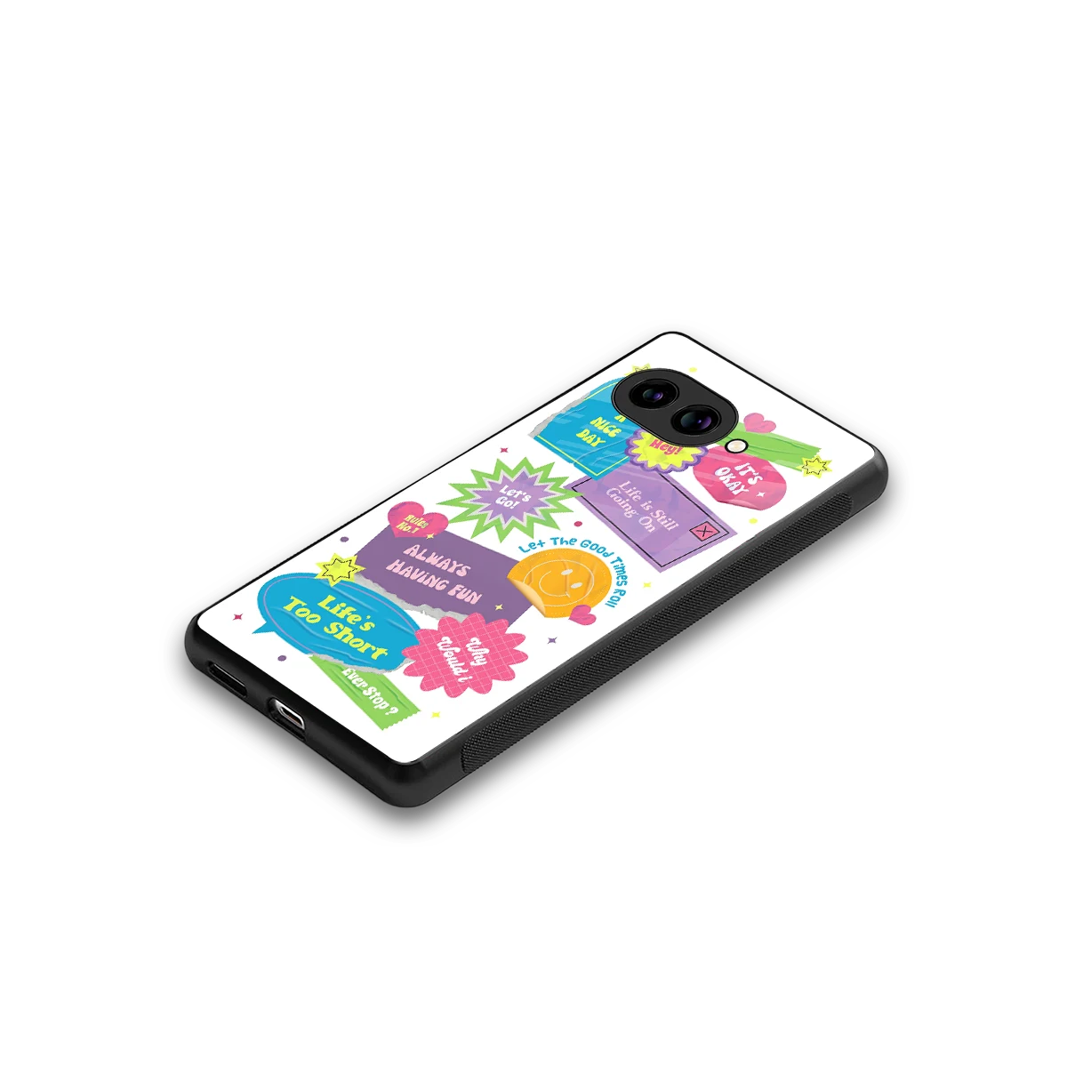 Lesss Go stylish phone case for google pixel 10a | glossy glass and slim fit