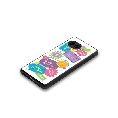 Lesss Go stylish phone case for google pixel 10a | glossy glass and slim fit