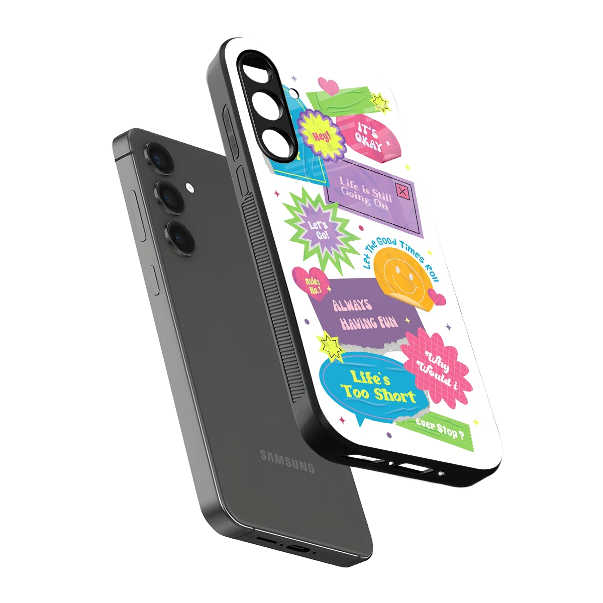 Lesss Go sleek samsung galaxy a16 5g cover with tempered glass back and TPU edges